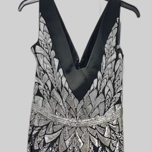 Georges Hobeika RTW Spring/Summer 23 - Black/Silver Beaded Gown
